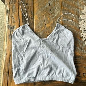 Free people crop top -periwinkle / baby blue XS/S